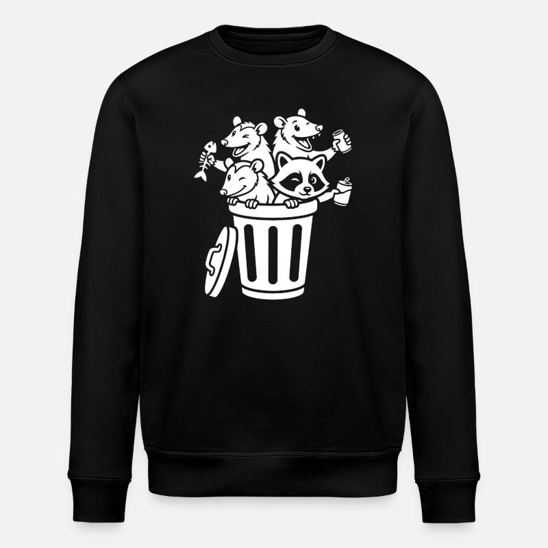 Garbage Can Aisle - Stanley/Stella ROLLER Unisex Organic Sweatshirt - black