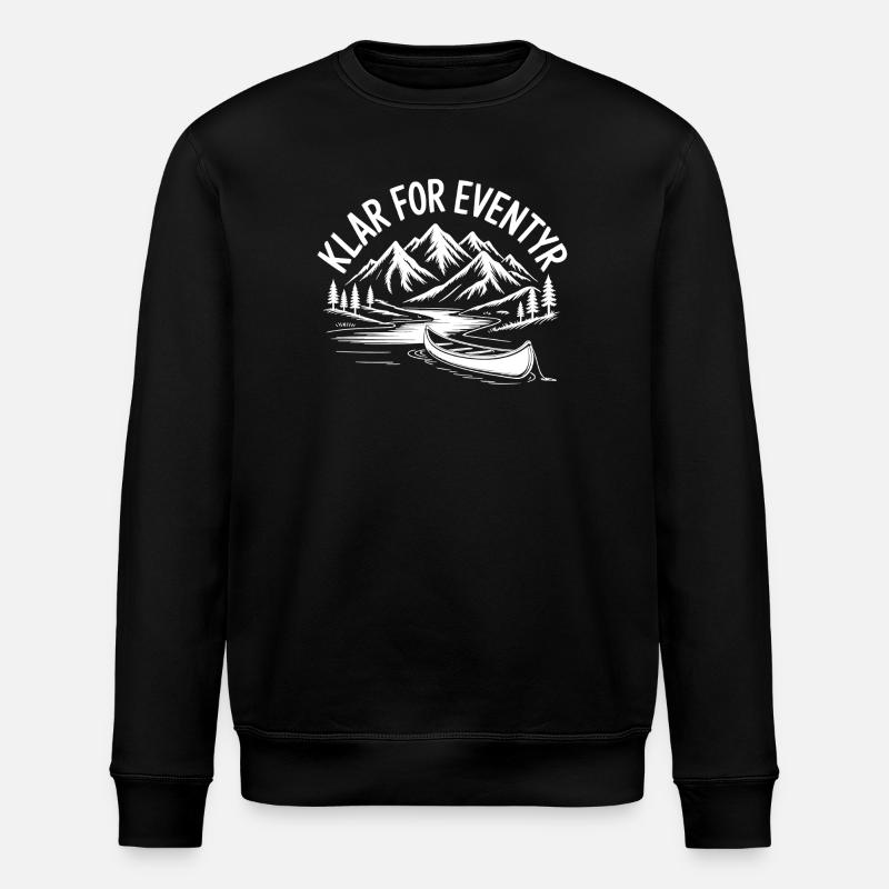 Eventyr Backpacking Vandring - Stanley/Stella ROLLER Unisex Organic Sweatshirt - black