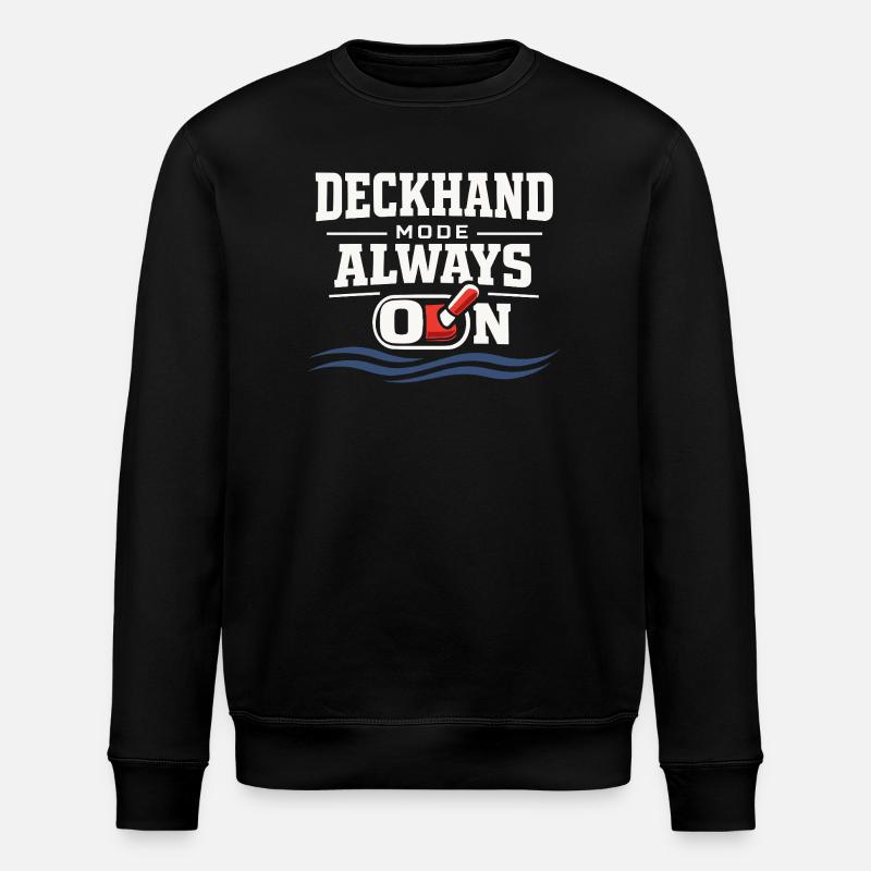 Seemannschaftsgeschenk Für Deckhand Ocean Work - Stanley/Stella Unisex Bio-Sweatshirt ROLLER - Schwarz