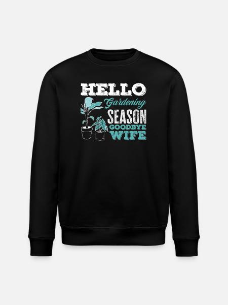 Saison du jardinage Adieu épouse - Sweat bio ROLLER Stanley/Stella Unisexe - noir