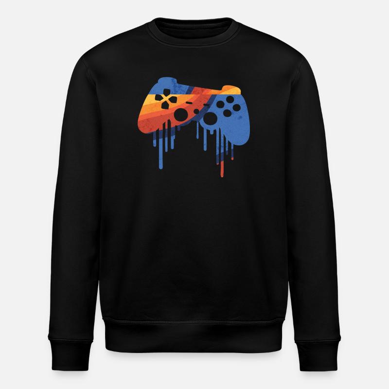 Gaming retro - Stanley/Stella Unisex Bio-Sweatshirt ROLLER - Schwarz