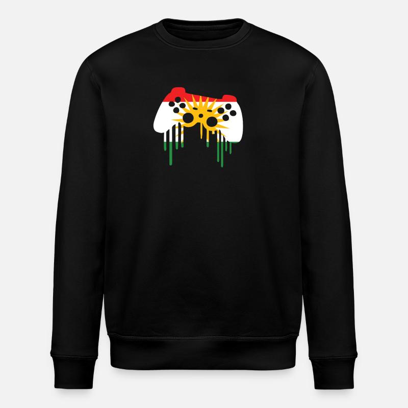 Kurdistan flag gamer - Stanley/Stella Unisex Bio-Sweatshirt ROLLER - Schwarz