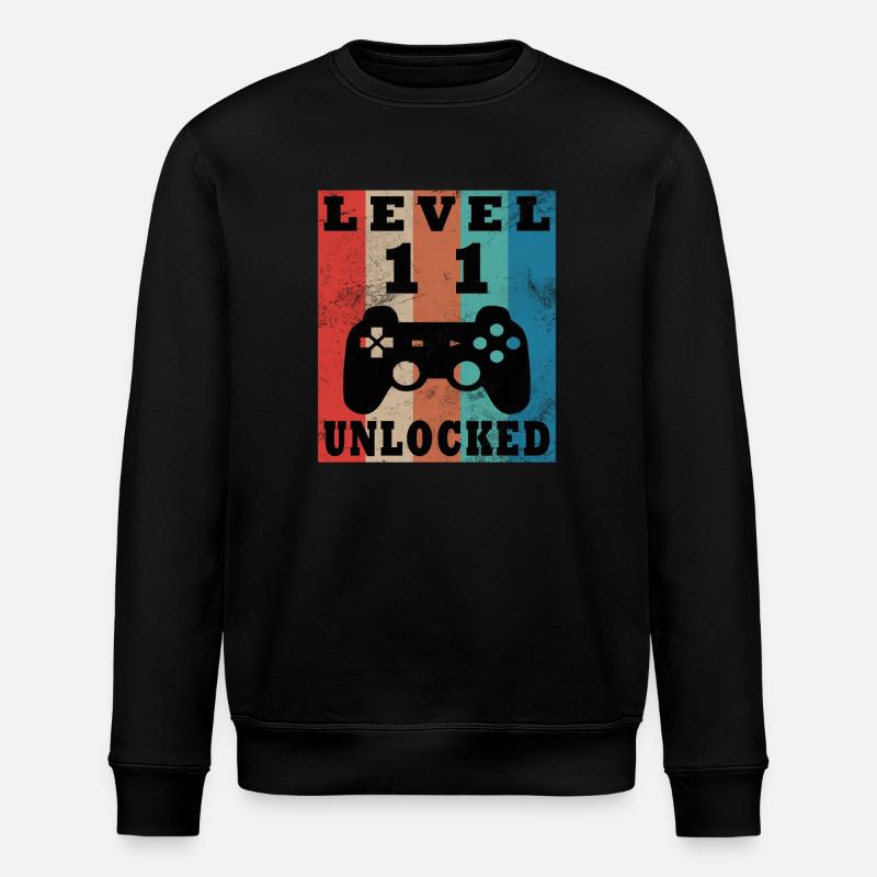 Level 11 Freigeschaltet Controller - Stanley/Stella Unisex Bio-Sweatshirt ROLLER - Schwarz