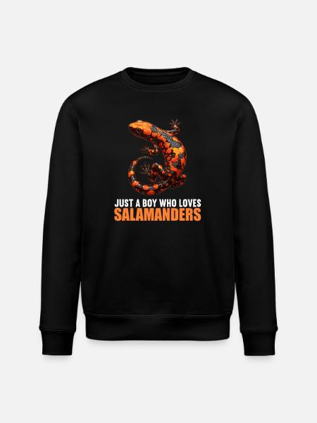 Fire Salamander Salamander - Stanley/Stella ROLLER Unisex Organic Sweatshirt - black