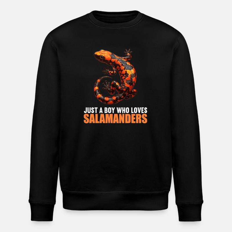Fire Salamander Salamander - Stanley/Stella ROLLER Unisex Organic Sweatshirt - black