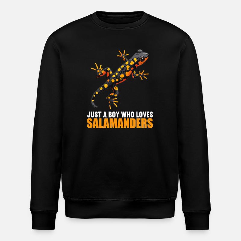 Feuersalamander Salamander - Stanley/Stella Unisex Bio-Sweatshirt ROLLER - Schwarz