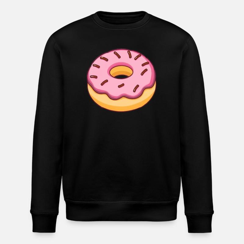 Doughnut - Stanley/Stella ROLLER Unisex Organic Sweatshirt - black