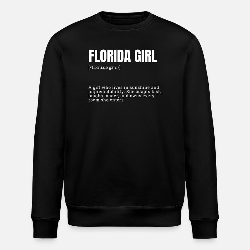 Florida Girl Sunshine Dynamics - Stanley/Stella ROLLER Unisex Organic Sweatshirt - black