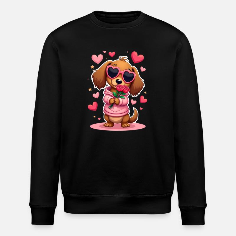 Dackel Dachshund Tekel - Stanley/Stella ROLLER Unisex Organic Sweatshirt - black