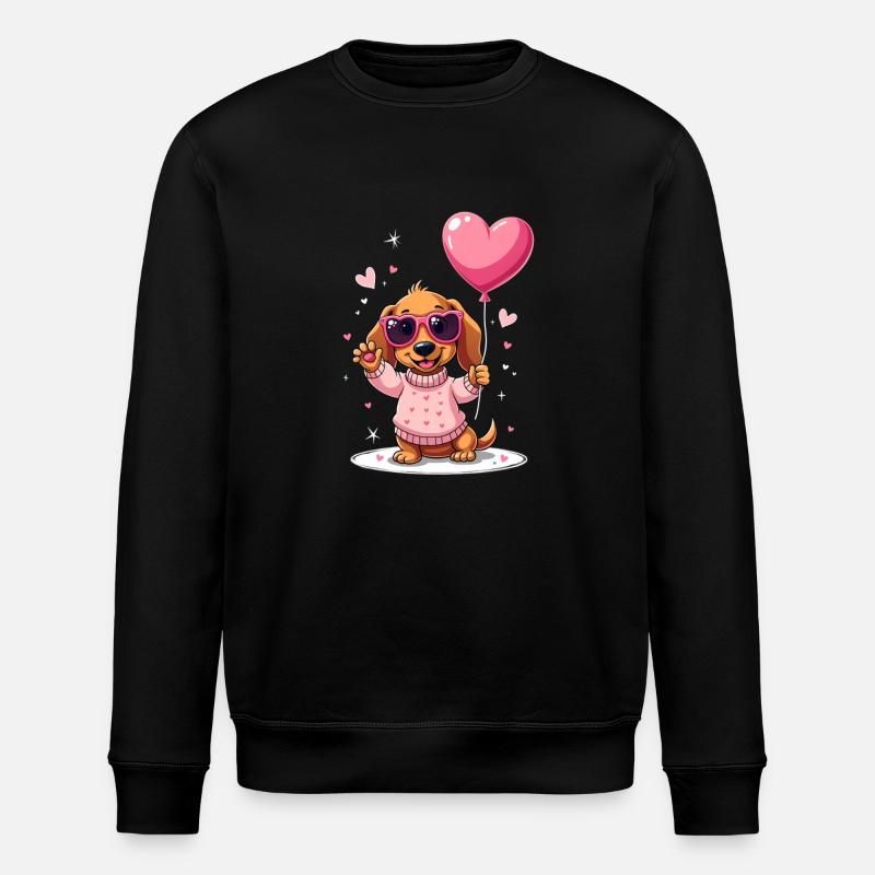 Dackel Dachshund Tekel - Stanley/Stella ROLLER Unisex Organic Sweatshirt - black