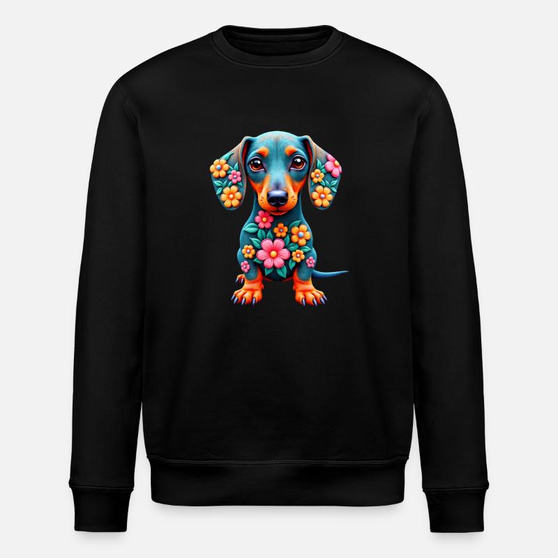 Dackel Dachshund Tekel - Stanley/Stella Unisex Bio-Sweatshirt ROLLER - Schwarz