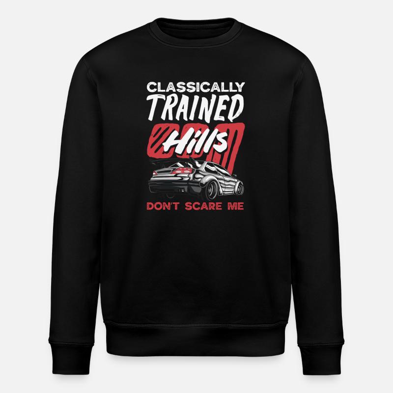 Manual car, classically trained - Stanley/Stella ROLLER Unisex Organic Sweatshirt - black