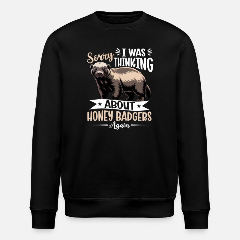 Blaireau drôle - Sweat bio ROLLER Stanley/Stella Unisexe - noir