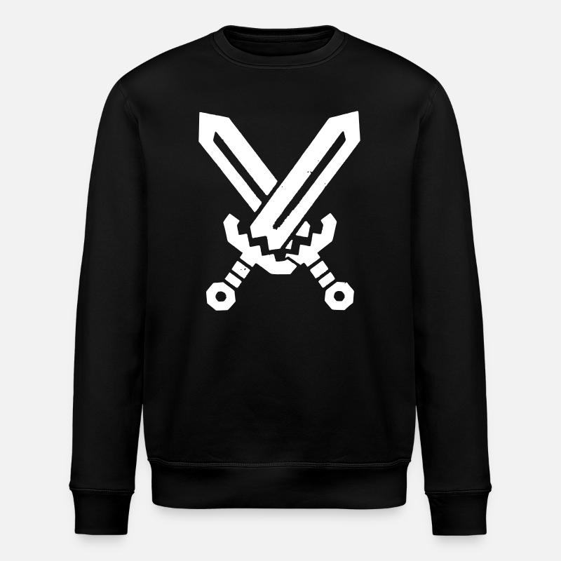 Pixel Swords Rétro 8 Bits - Sweat bio ROLLER Stanley/Stella Unisexe - noir