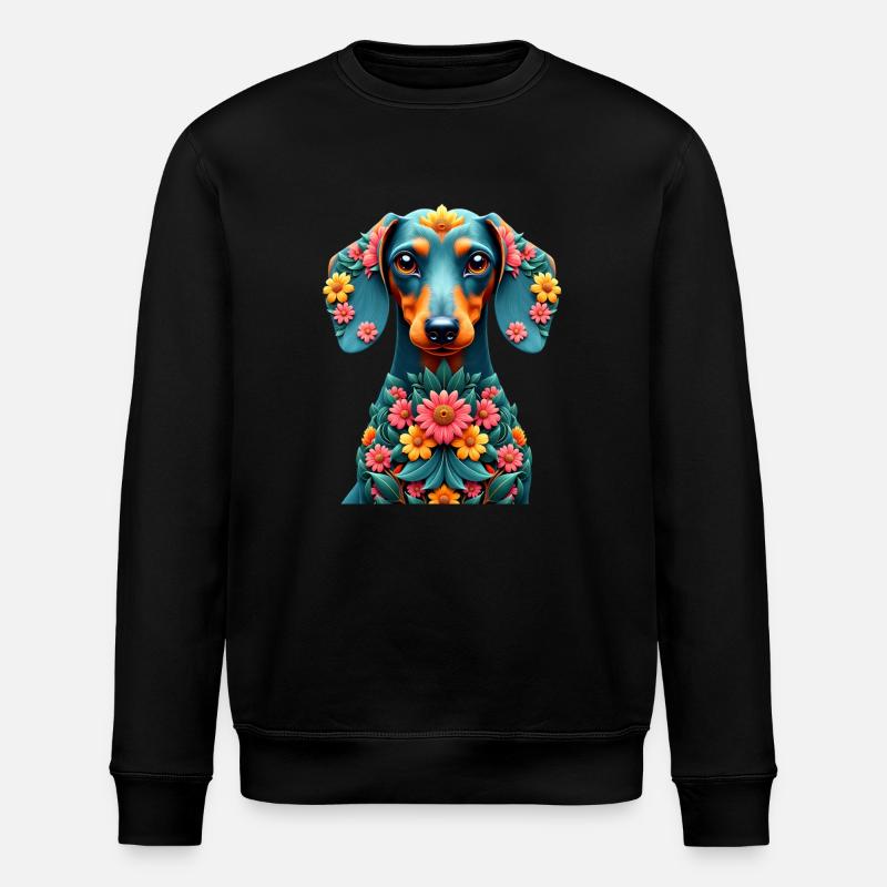 Dackel Dachshund Tekel - Stanley/Stella ROLLER Unisex Organic Sweatshirt - black