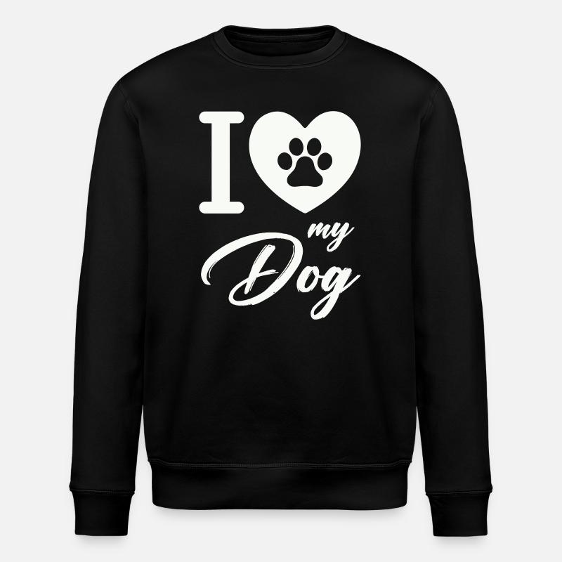 J’aime mon chien - Sweat bio ROLLER Stanley/Stella Unisexe - noir