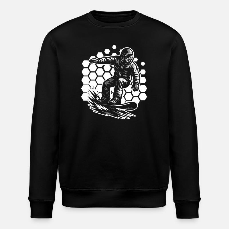 Cool snowboard inspiration - Stanley/Stella ROLLER Unisex Organic Sweatshirt - black