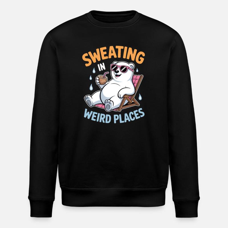 Sweating Sayings Funny Sweating Gift - Stanley/Stella ROLLER Unisex Organic Sweatshirt - black