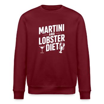 Martini- und Hummerdiät - Stanley/Stella Unisex Bio-Sweatshirt ROLLER - Burgunderrot - Vorne - Nik (191cm)
