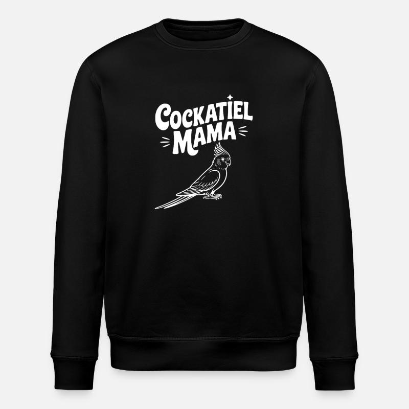 Nymphensittich-Mama - Stanley/Stella Unisex Bio-Sweatshirt ROLLER - Schwarz