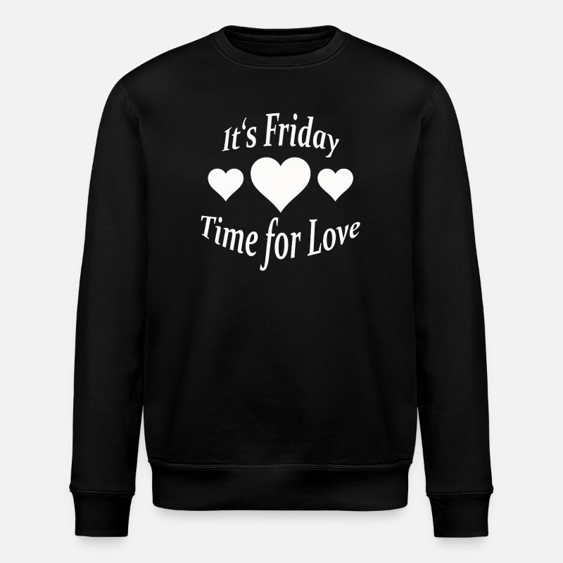 IT'S FRIDAY - Stanley/Stella ROLLER Unisex Organic Sweatshirt - black