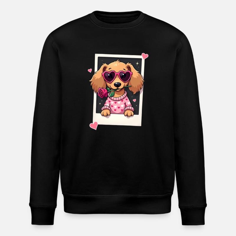 Dackel Dachshund Tekel - Stanley/Stella ROLLER Unisex Organic Sweatshirt - black