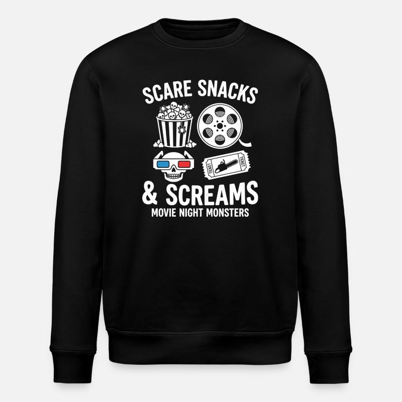 Scare Snacks & Screams - Stanley/Stella ROLLER Unisex Organic Sweatshirt - black