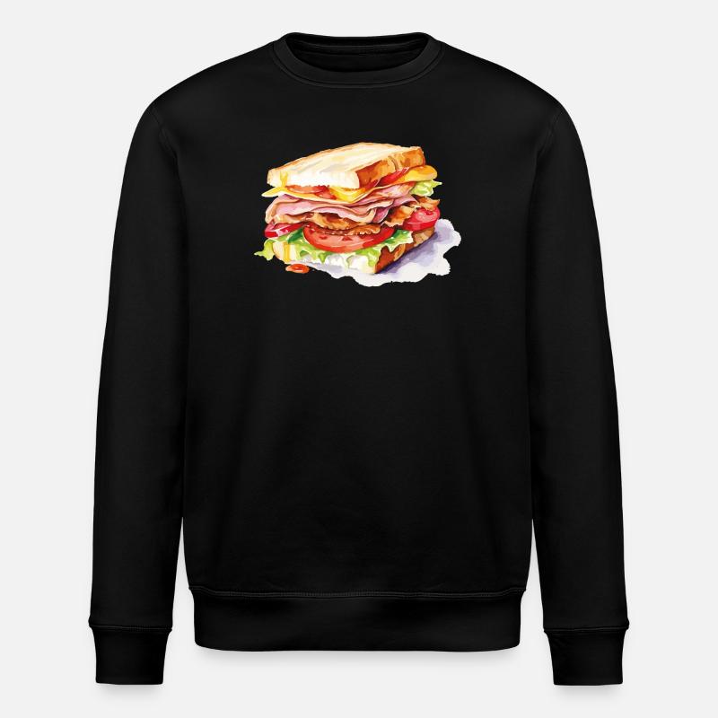 Sandwich Illustration - Sweat bio ROLLER Stanley/Stella Unisexe - noir