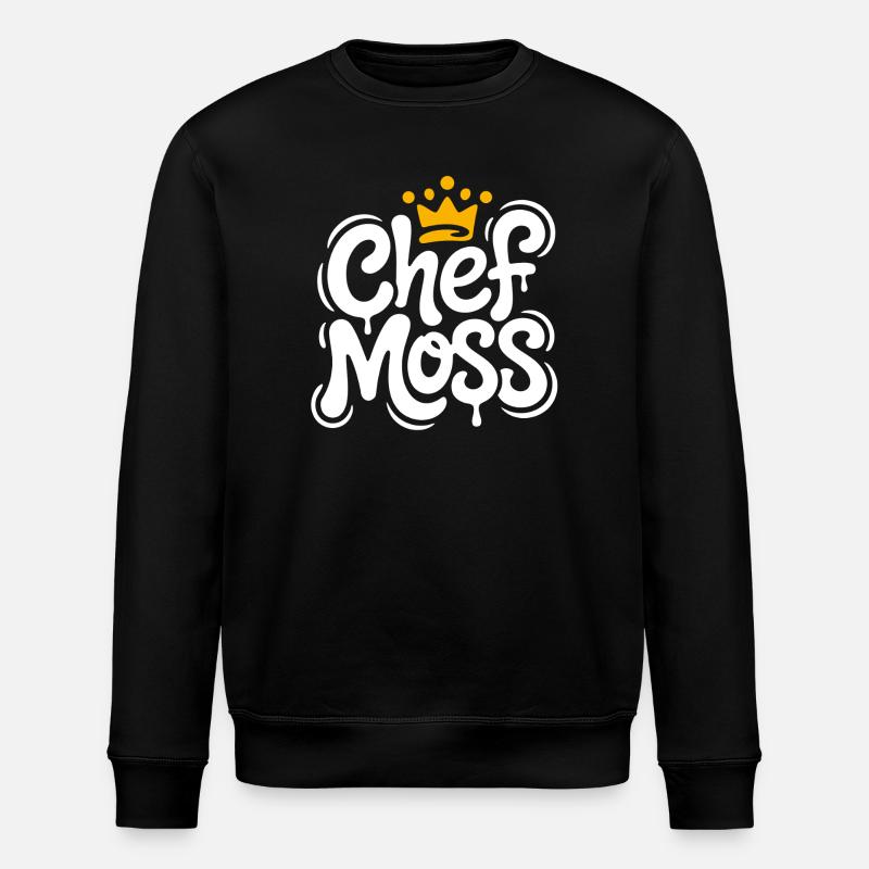 Chef Moss Graffiti Krone - Stanley/Stella Unisex Bio-Sweatshirt ROLLER - Schwarz