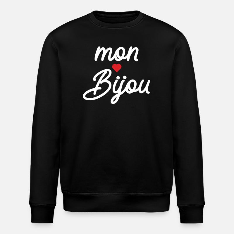 Mein Juwelenherz-Skript - Stanley/Stella Unisex Bio-Sweatshirt ROLLER - Schwarz