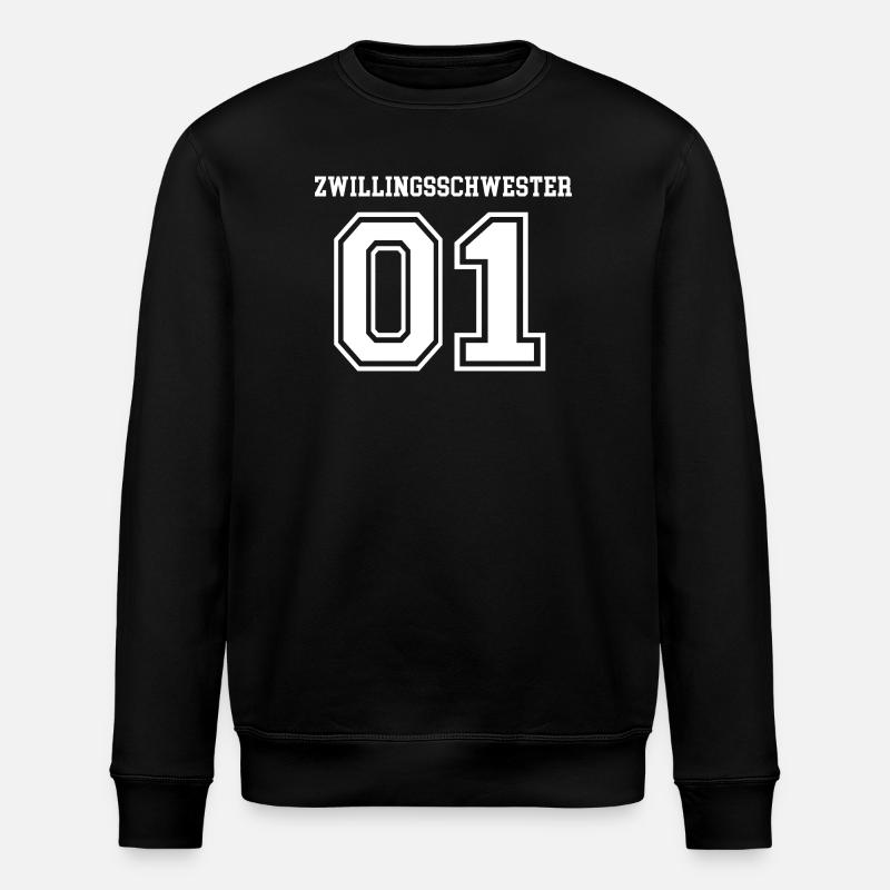 Sœurs Jumelles Filles 01 - Sweat bio ROLLER Stanley/Stella Unisexe - noir