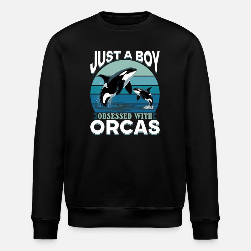 Orca drôle - Sweat bio ROLLER Stanley/Stella Unisexe - noir