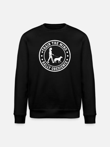 Real Rally Obedience Dog Sport Training - Stanley/Stella ROLLER Unisex Organic Sweatshirt - black