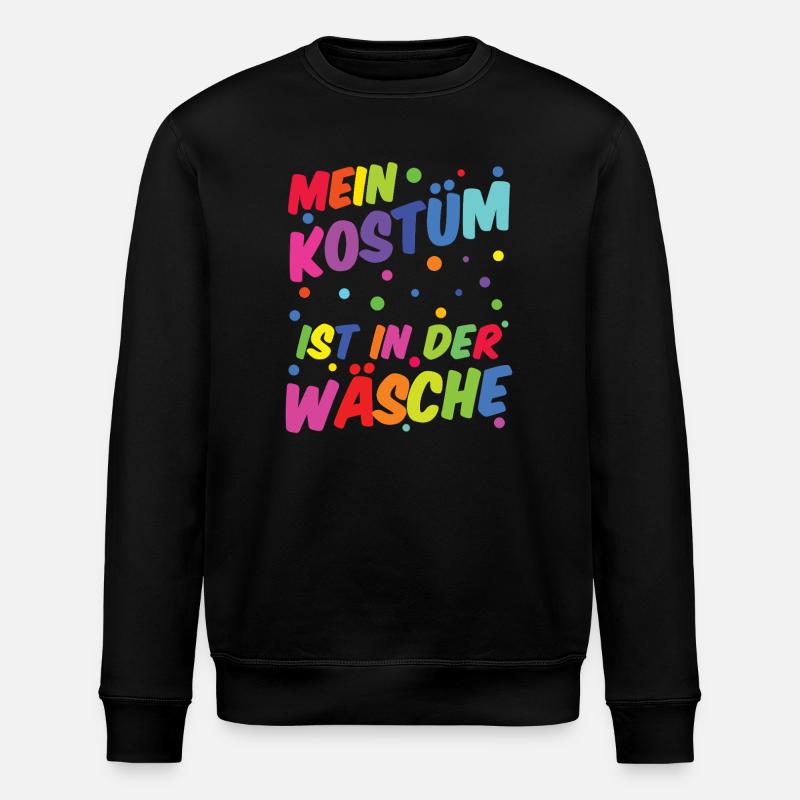 Karneval 2026 Kostüm ist in der Wäsche - Stanley/Stella Unisex Bio-Sweatshirt ROLLER - Schwarz