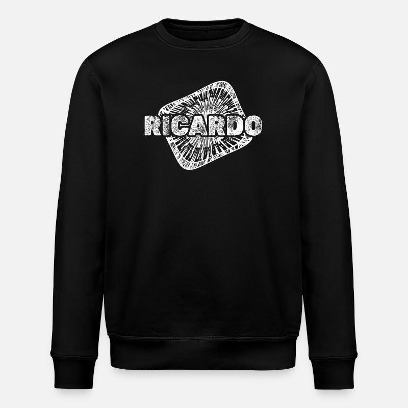 Ricardo as a baby bump - Stanley/Stella ROLLER Unisex Organic Sweatshirt - black