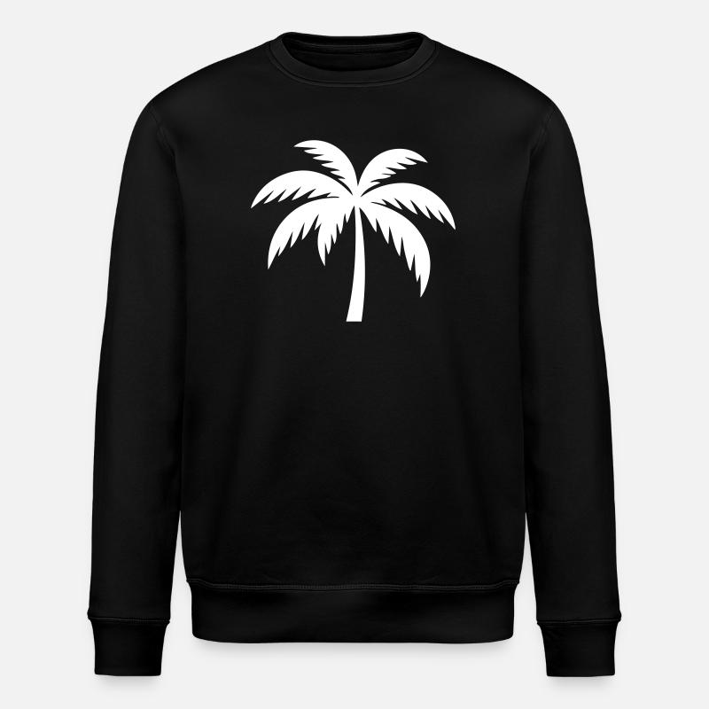 Palme Silhouette - Stanley/Stella Unisex Bio-Sweatshirt ROLLER - Schwarz