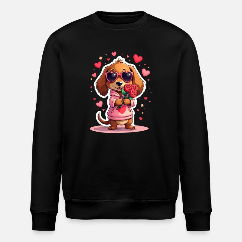 Dackel Dachshund Tekel - Stanley/Stella Unisex Bio-Sweatshirt ROLLER - Schwarz