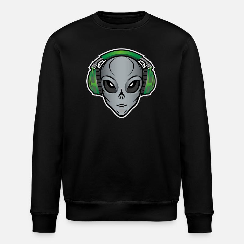Alien-Musik - Stanley/Stella Unisex Bio-Sweatshirt ROLLER - Schwarz
