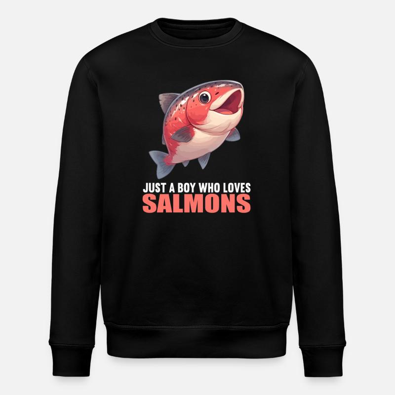 Saumon Saumon - Sweat bio ROLLER Stanley/Stella Unisexe - noir