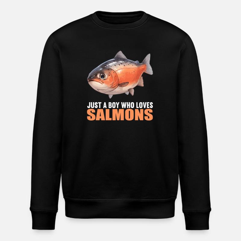 Saumon Saumon - Sweat bio ROLLER Stanley/Stella Unisexe - noir