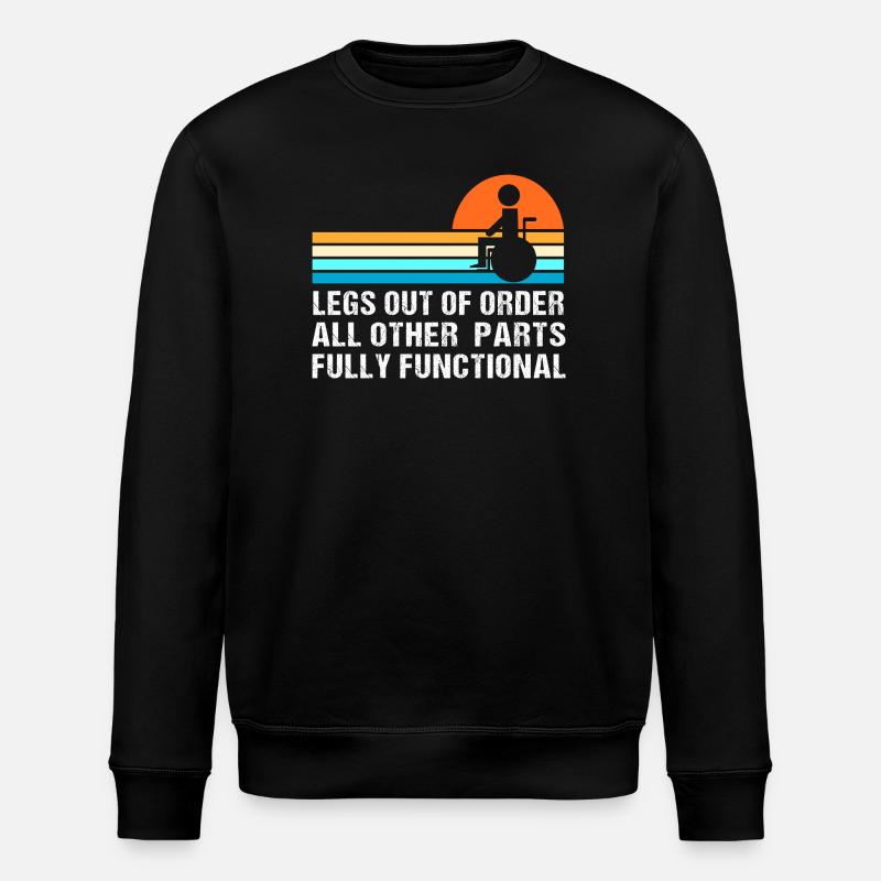 fauteuil roulant - Sweat bio ROLLER Stanley/Stella Unisexe - noir