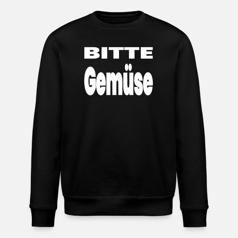 Gemüse - Stanley/Stella Unisex Bio-Sweatshirt ROLLER - Schwarz