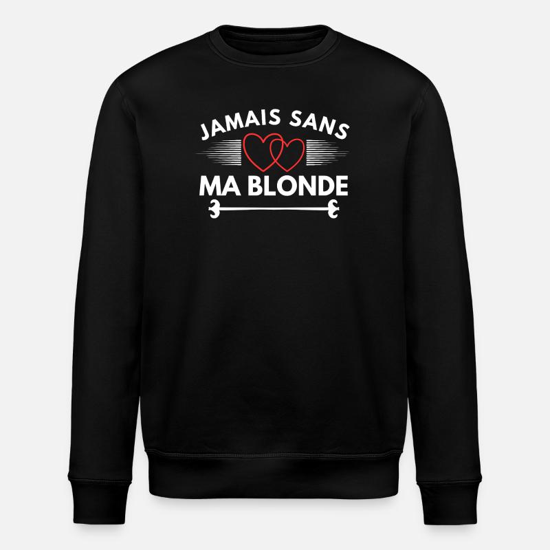 Couple Homme St Valentin Humour - Sweat bio ROLLER Stanley/Stella Unisexe - noir
