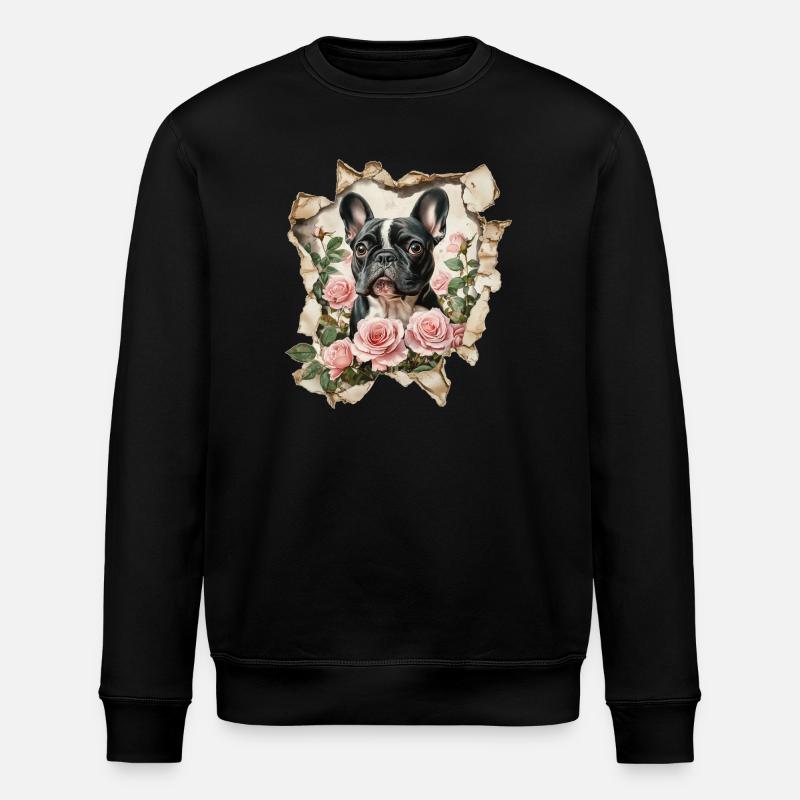Bouledogue français - Sweat bio ROLLER Stanley/Stella Unisexe - noir