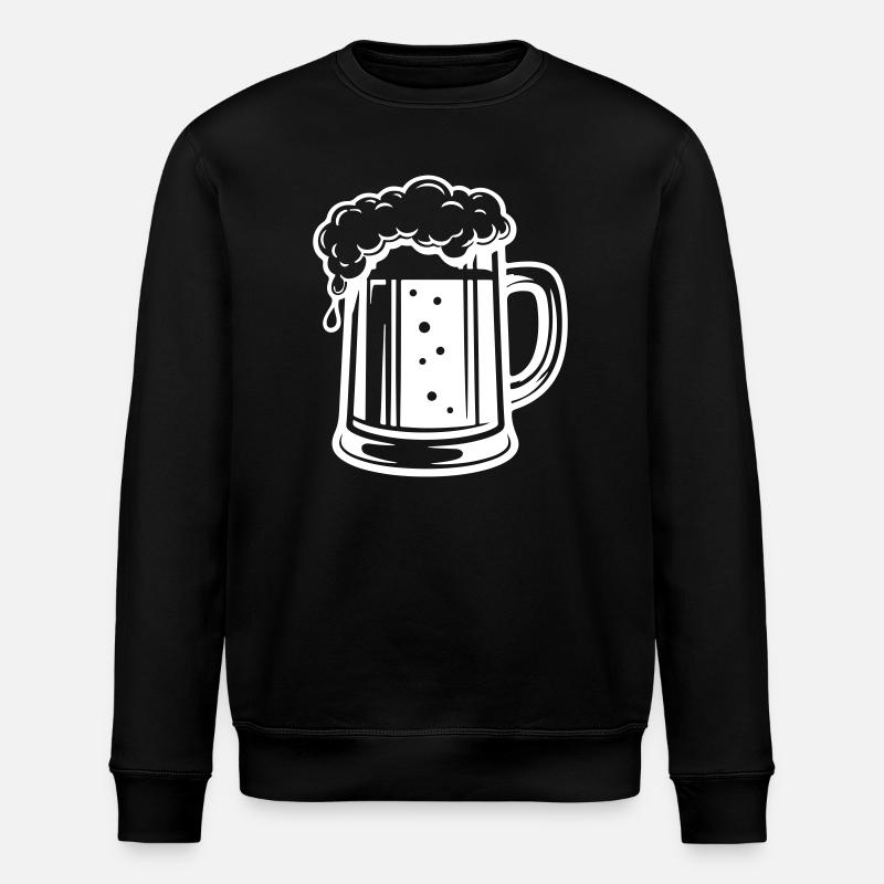 Bierkrug Symbol Bier - Stanley/Stella Unisex Bio-Sweatshirt ROLLER - Schwarz