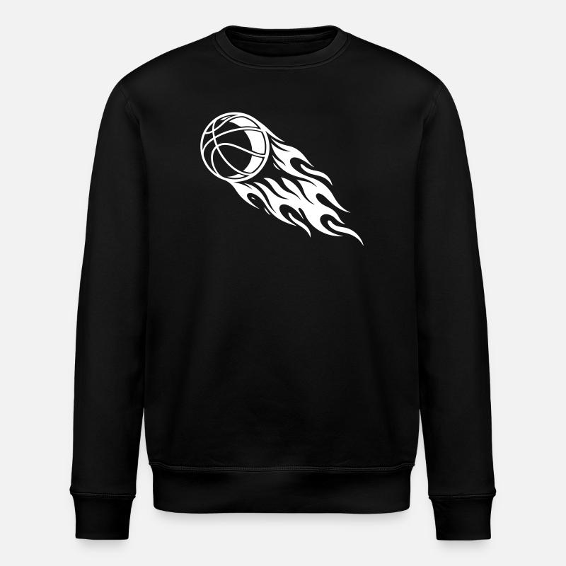 Basketball Fire - Sweat bio ROLLER Stanley/Stella Unisexe - noir
