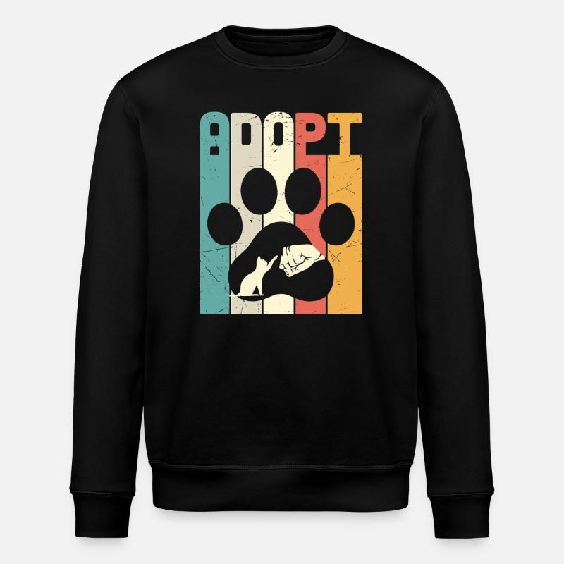 Adoptez un chat - Sweat bio ROLLER Stanley/Stella Unisexe - noir