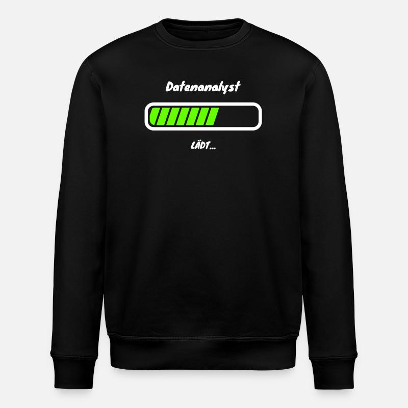 Datenanalyst Loading Data Analyst Statistik - Stanley/Stella Unisex Bio-Sweatshirt ROLLER - Schwarz