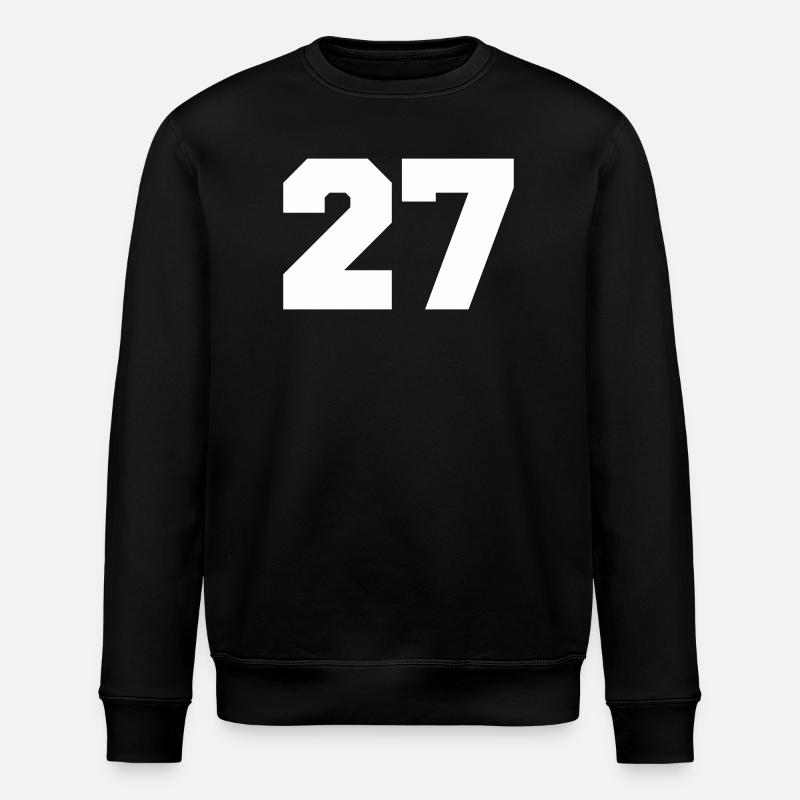 Number 27 - Stanley/Stella ROLLER Unisex Organic Sweatshirt - black