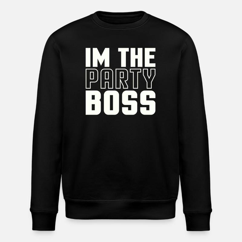 Ich bin der Party Chef - Stanley/Stella Unisex Bio-Sweatshirt ROLLER - Schwarz
